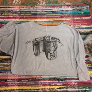 NWOT Indie Camera Med Light Crop